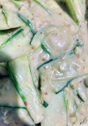 Foto resep Creamy Avocado Cucumber Salad