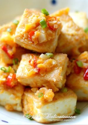 金沙豆腐 的食譜成品照片