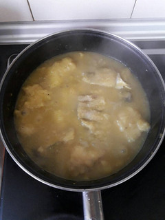Una foto de Bacalao en salsa de puerros