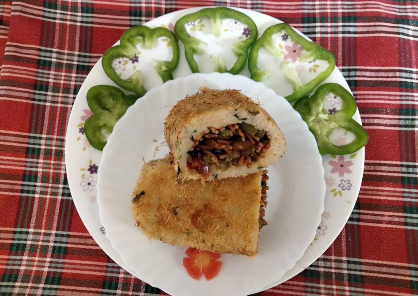 Potato loaf with Chinese stuffing