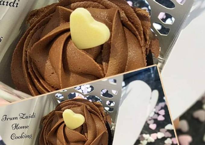 ❤💑⚘Valentine's Day Special Vegan Quick & Easy Chocolate Cupcake