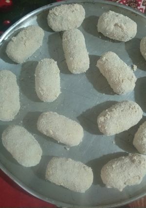 Una foto de Croquetas de papa, pollo y cebolla (aptas para celíacos)
