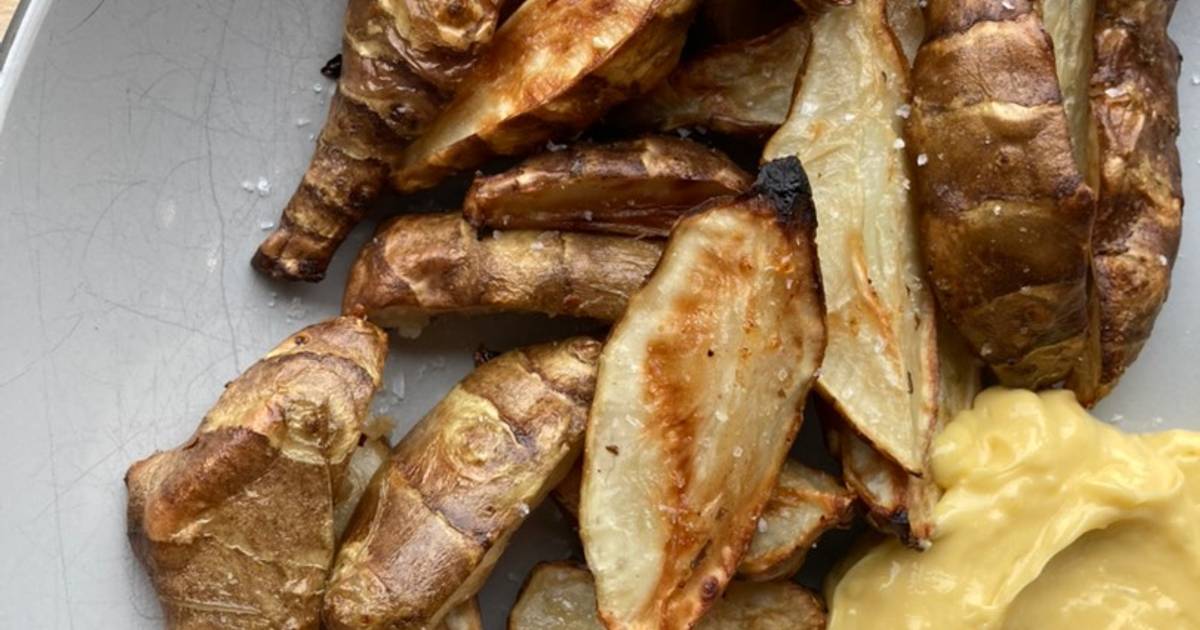 Air fryer Jerusalem artichoke Recipe by Clare Knivett Cookpad