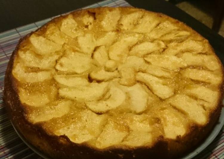 Tarta de manzana con bizcocho 🍏🍰