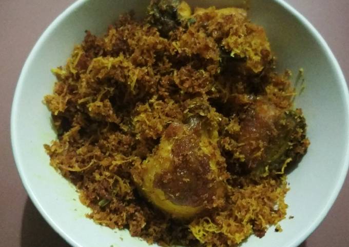 Ayam goreng serundeng simple mudah