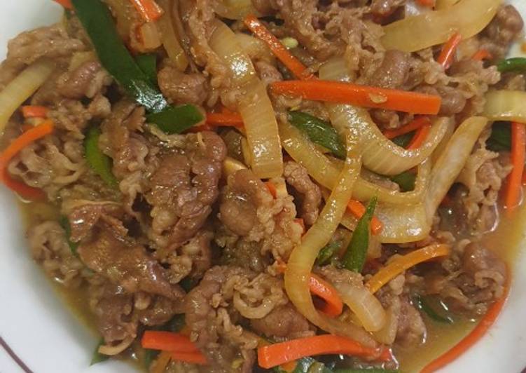 Cara meracik 17. Beef Yakiniku Anti Gagal
