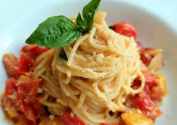 Spaghetti with Feta