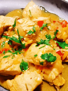 Una foto de Pollo a la crema...de naranjas