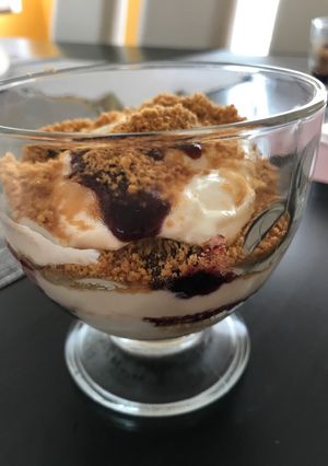 Túrós pohárkrém recept fotója