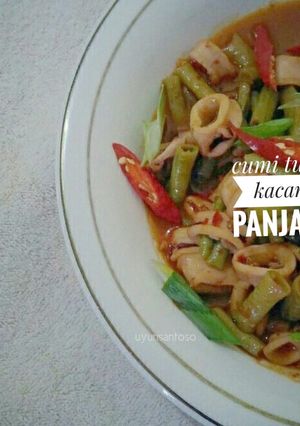 Foto resep Cumi tumis kacang panjang