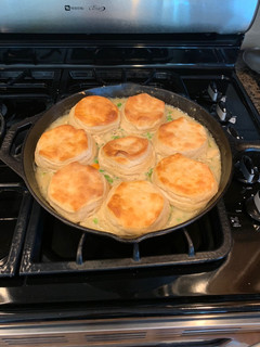 A picture of Skillet Chicken Pot Pie.