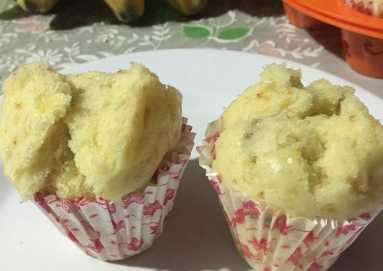 Bolu pisang mekar no egg