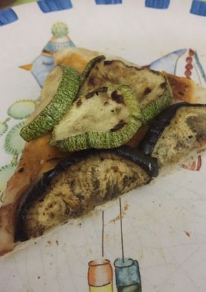 Una foto de Pizza de verdura
