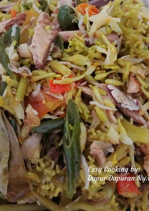 Foto resep Tumis Bunga Pepaya ikan cakalang