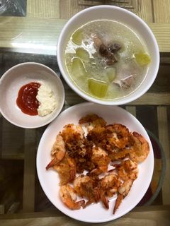 Hình của món Tôm tẩm bột chiên xù.