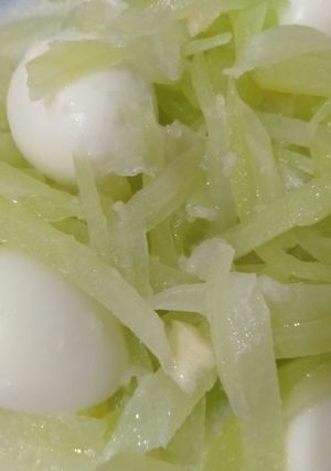 Foto resep Sayur santan labu siam telur puyuh