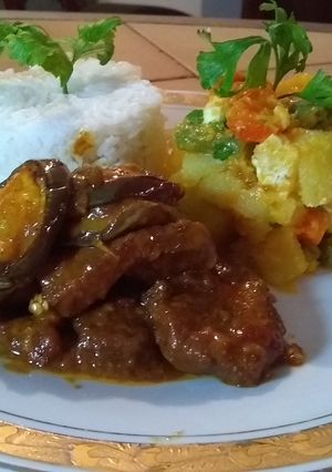 Una foto de Lomo de cerdo en salsa de berenjena #NellySan