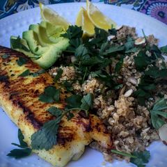 A picture of Seared Tilapia with Coconut Quinoa.