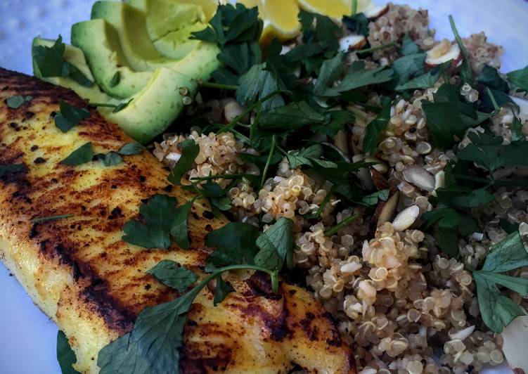 Step-by-Step Guide to Make Super Quick Homemade Seared Tilapia with Coconut Quinoa