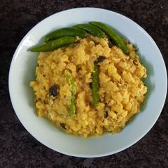A picture of Banana stem nutritious curry.