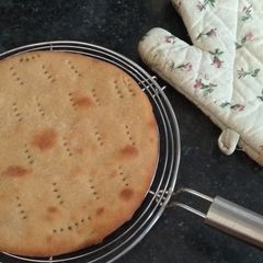 Wheat Flour Pizza Base, No Yeast, No Oven A picture of Wheat Flour Pizza Base, No Yeast, No Oven.