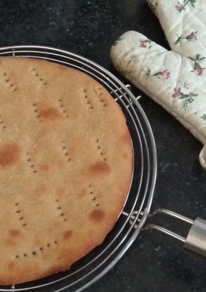 A picture of Wheat Flour Pizza Base, No Yeast, No Oven.