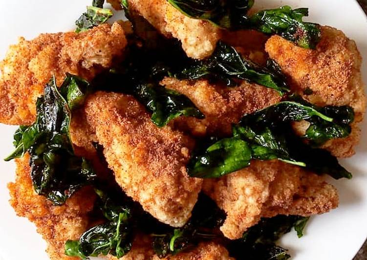 Taiwan fried chicken wings with Basil