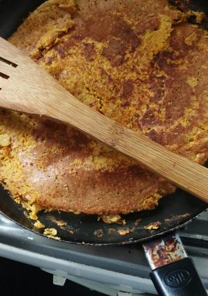 Una foto de Tortilla de avena y zanahorias