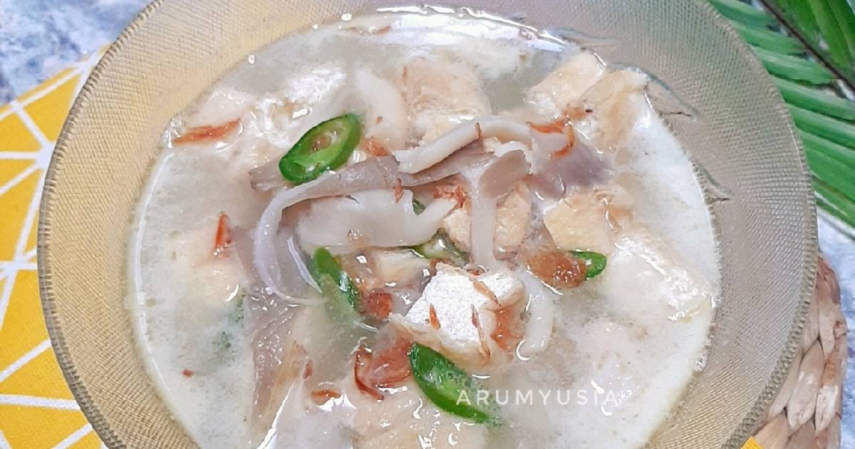 Resep Jamur Tiram Tahu Santan oleh Arum Yusia Cookpad