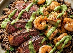 Foto de Carreteiro Tropeiro Goiano com Picanha, Frango e Toque de Camarão ao Creme Verde