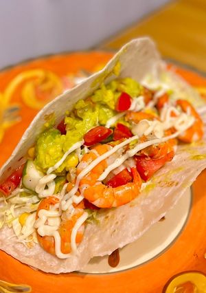 Hình của món Taco Tôm.