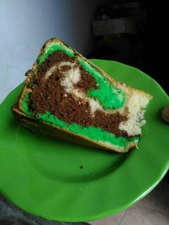 Foto resep Bolu marble pandan coklat