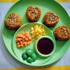 Oats veg muffins A picture of Oats veg muffins.