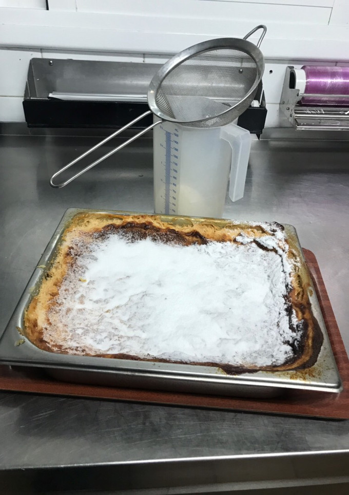 Una foto de Puding de bolleria