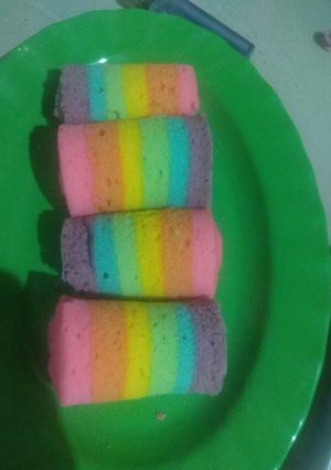 Foto resep Bolu Gulung Mini Pelangi
