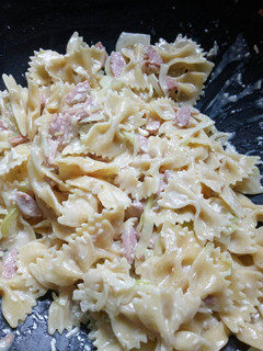 Foto resep Farfalle Pasta Carbonara