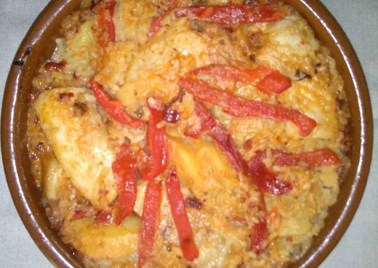 Arroz, patatas y bacalao