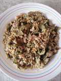 Pencas de acelgas con pavo y nueces (Thermomix)