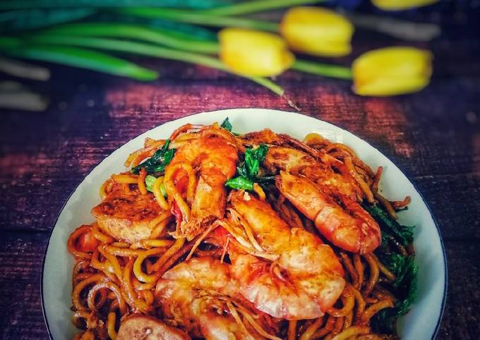 Resipi Mee Goreng Udang Berkicap oleh Norashikin Rahmat - Cookpad