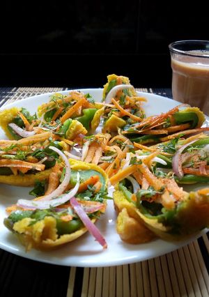 A picture of Capsicum Bhajia#recipemarathon.