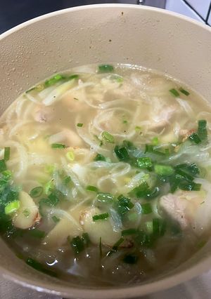 蔥雞湯 的食譜成品照片