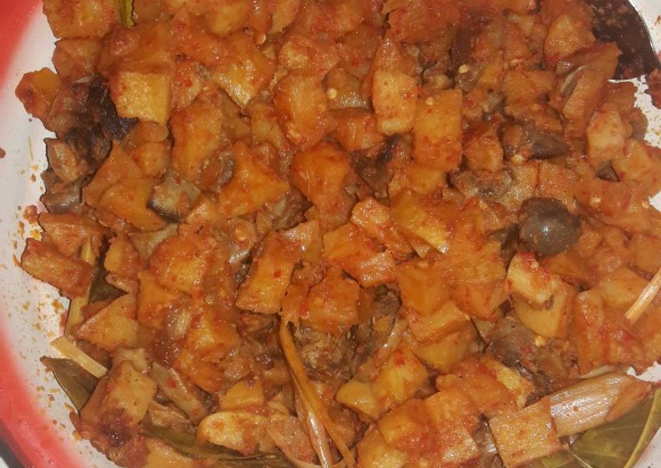 Sambal goreng kentang, ati ampela