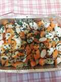 Insalata di surimi con limone prezzemolo e aglio