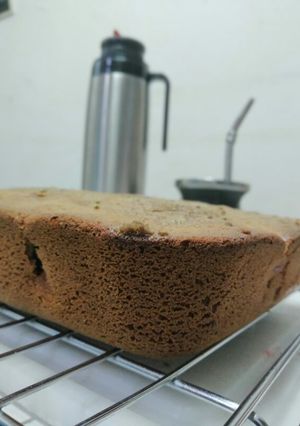 Una foto de Torta de manzana y pasas de uva. Sin gluten