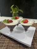 Puding coklat vla buah