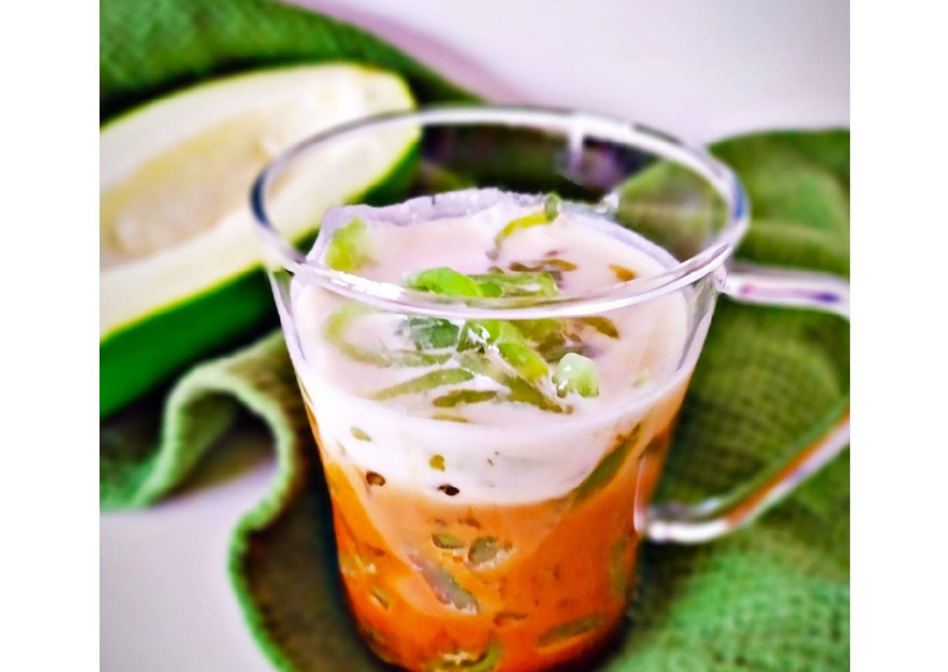 Cendol pepaya muda (flourless)