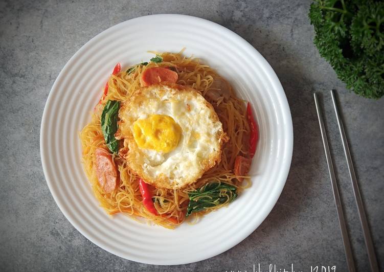 Proses memasak Bihun Goreng ala Chinese Food Lezat
