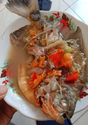 Foto resep Pecak ikan bawal