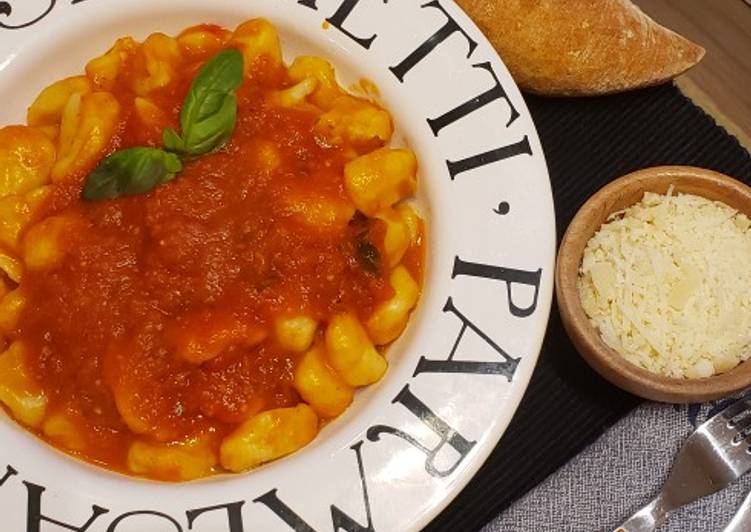 Gnocchi de papa Pomodoro