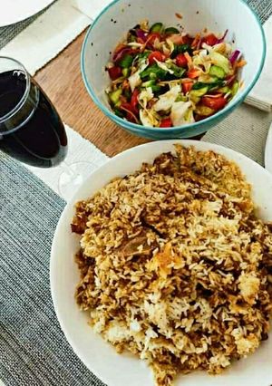 হায়দ্রাবাদি চিকেন দম বিরিয়ানি (hydrabadi chicken dum biriyani recipe in bengali) রেসিপির প্রধান ছবি